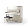 Steinway & Sons K-132 - Piano droit ivoire brillant