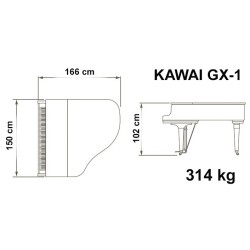 GX1 - Piano quart de queue KAWAI