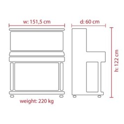 Feurich 122 Universal - Piano droit