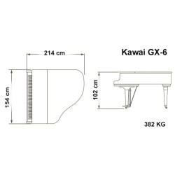 GX6 - Piano quart de queue KAWAI