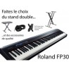 Piano roland fp30x avec son pack piano, pied, banquette et casque.