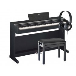 Piano YAMAHA YDP145 avec une banquette et un casque.