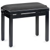 PB39 noire brillante - Banquette piano.