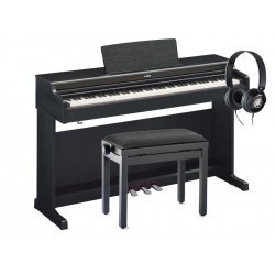 Pack piano numérique YAMAHA YDP165 avec une banquette et un casque.