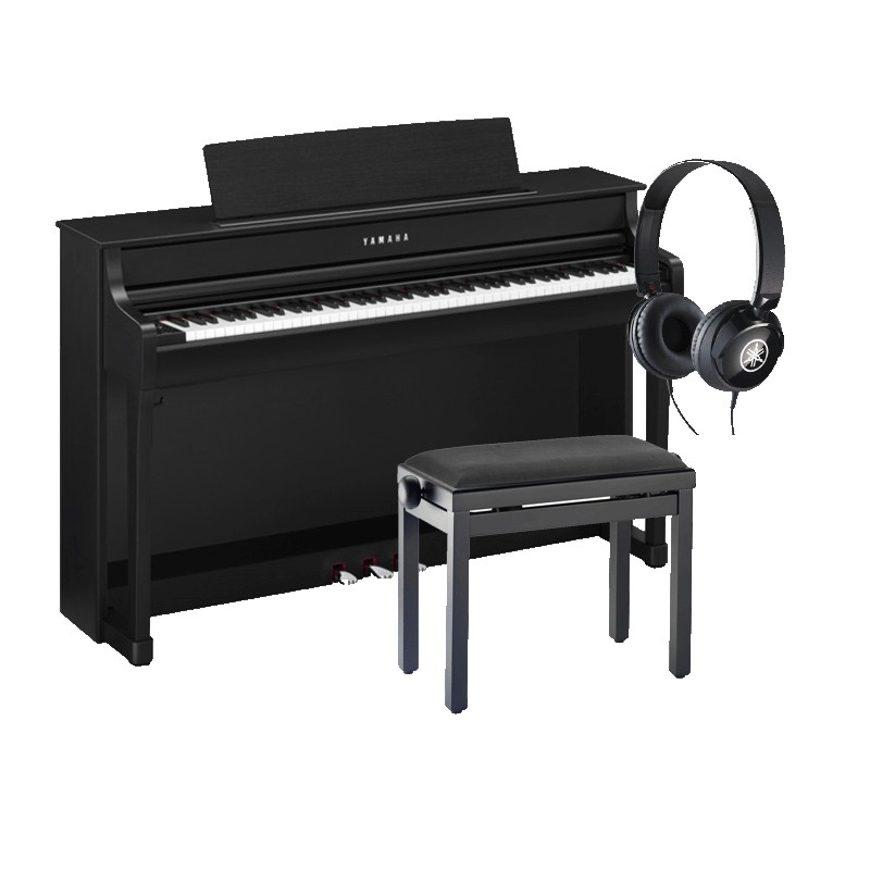 Piano numérique YAMAHA Clavinova CLP835 avec banquette piano et casque audio Yamaha