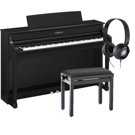 Piano numérique YAMAHA Clavinova CLP835 avec banquette piano et casque audio Yamaha