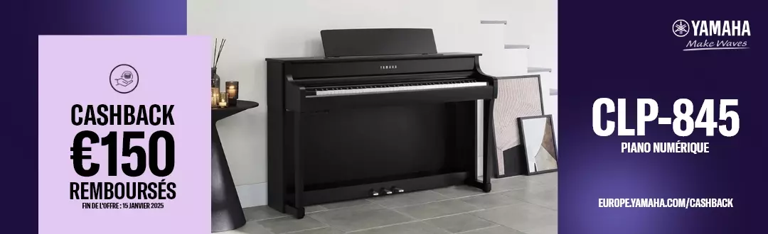 Promo  piano yamaha clavinova CLP845 rentrée 2024