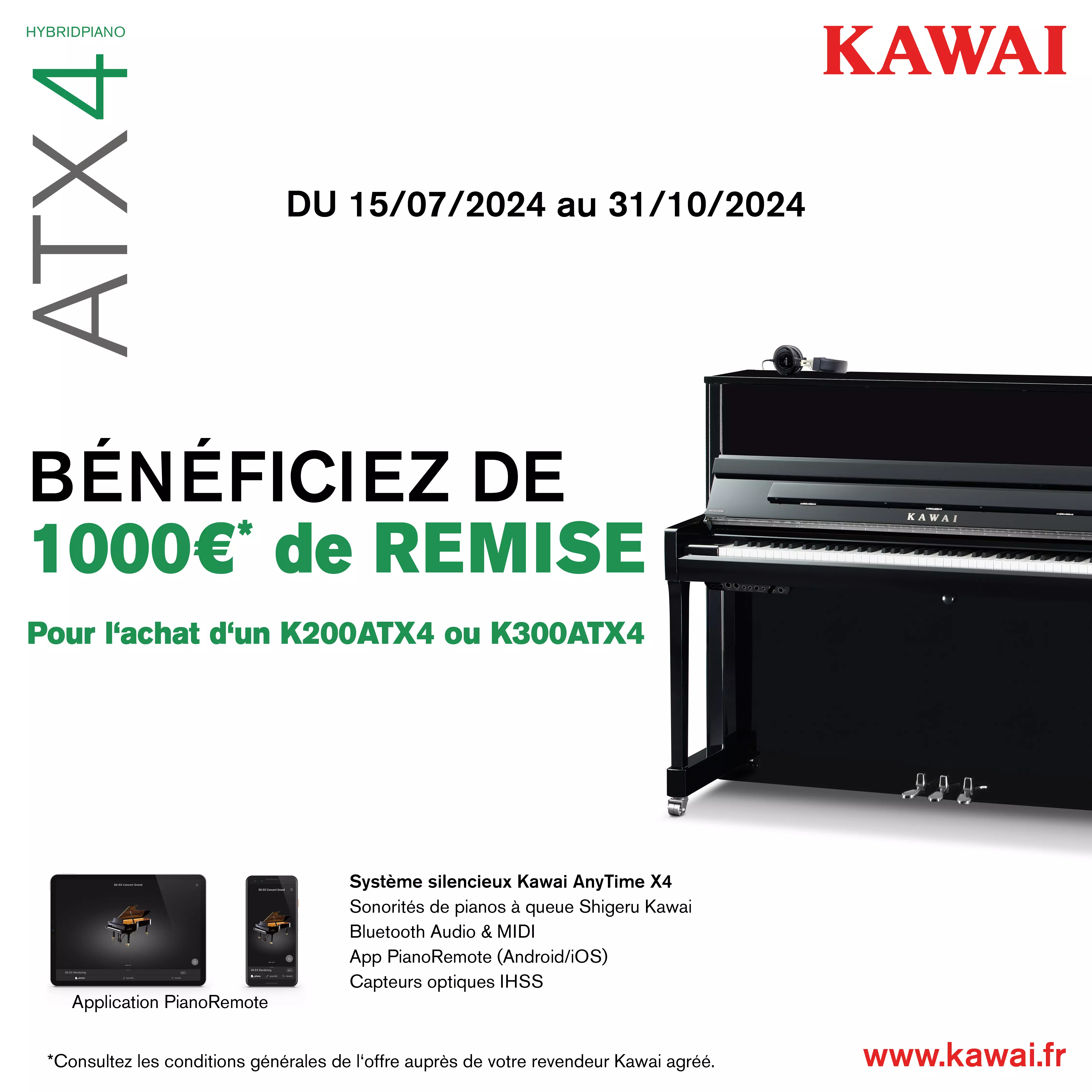 Opération KAWAI rentrée 2024