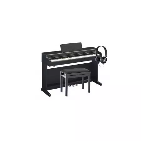 Pack piano numérique YAMAHA YDP165 avec une banquette et un casque.